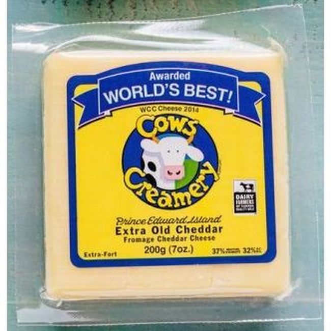 Cows Creamery Cheddar Extra Fort - Emballage Traiteur, 200 G -- 10 Par Boîte
