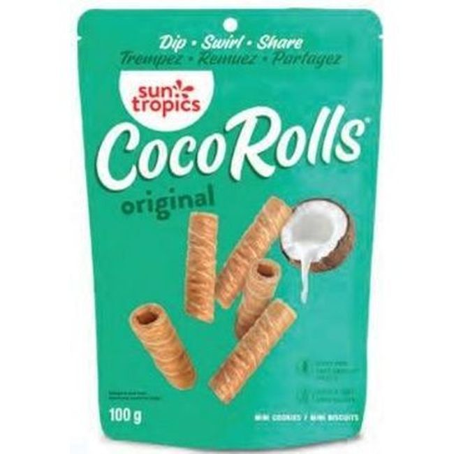 Sun Tropics Rouleaux De Coco Originaux, 100 G -- 12 Par Boîte