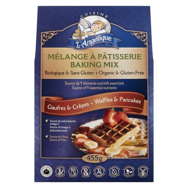 Cuisine L'angelique Organic Gluten-free Waffle And Pancake Mix, 455 G -- 6 Per Case