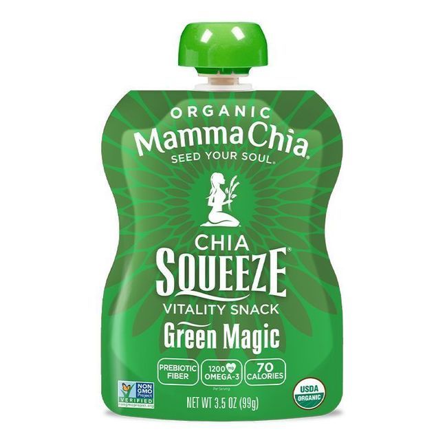 Mamma Chia Jus De Fruits Biologiques Green Magic Squeeze, 99 G -- 6 Par Boîte
