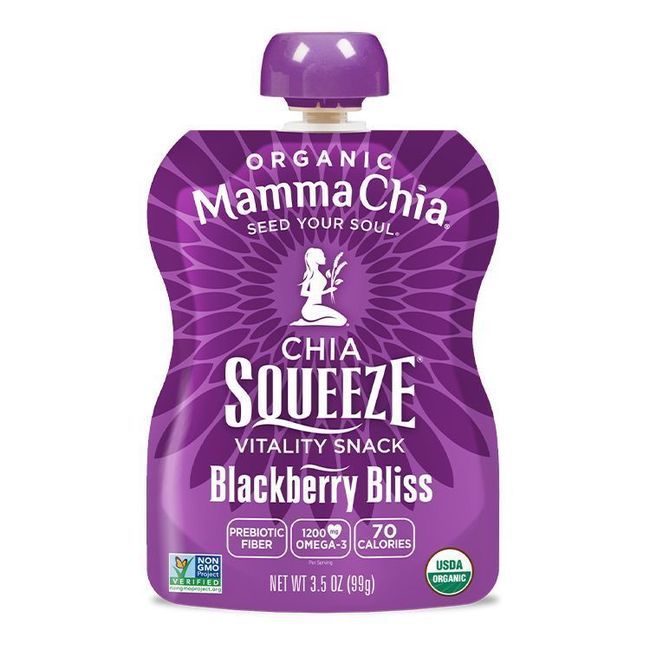 Mamma Chia Graines De Chia Bio Blackberry Bliss, 99 G -- 6 Par Boîte