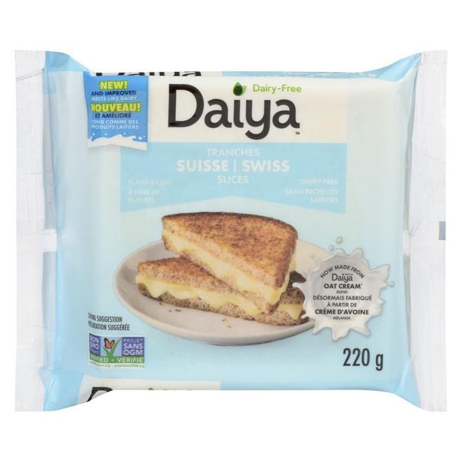 Daiya Tranches De Fromage Suisse, 220 G -- 8 Par Boîte