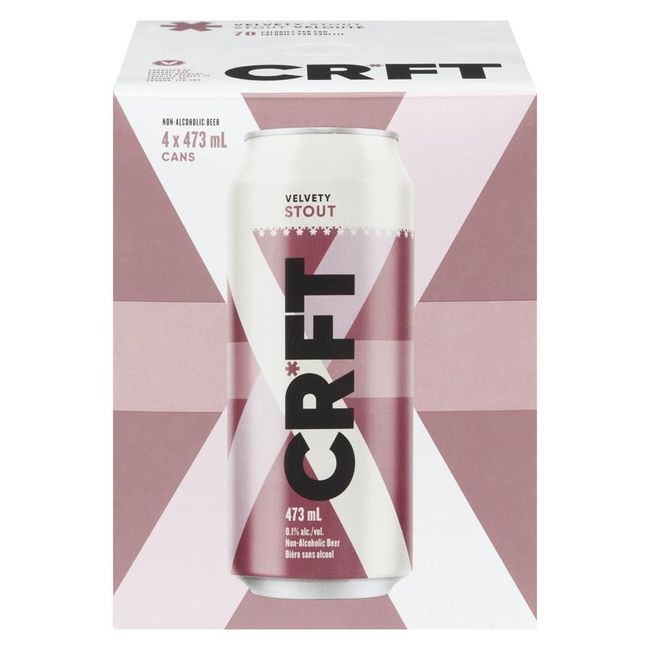 Crft Bière Stout Sans Alcool, 473 Ml -- 24 Par Caisse