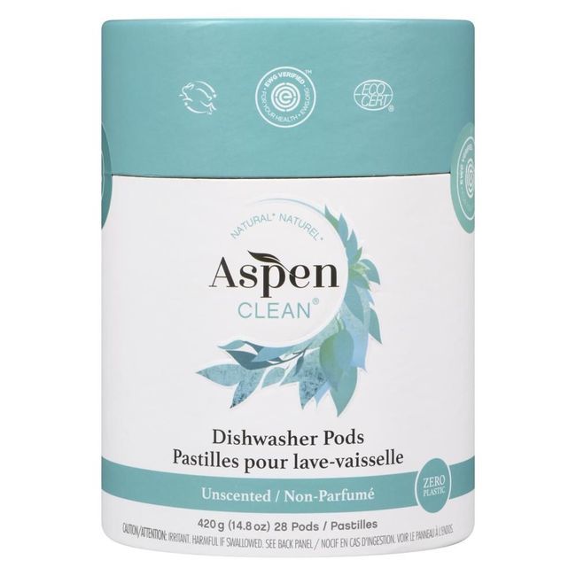Aspenclean Dishwasher Pods, 28 Count -- 6 Per Case