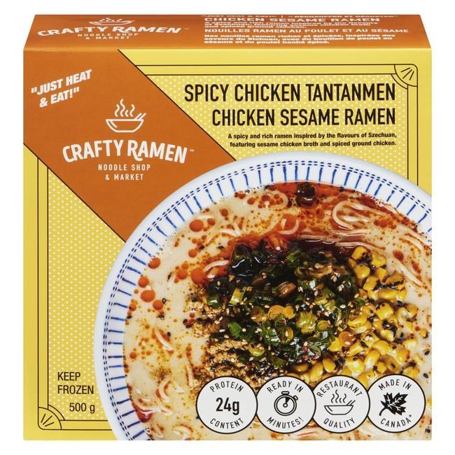 Crafty Ramen Chicken Sesame Ramen, 500 G -- 12 Per Case