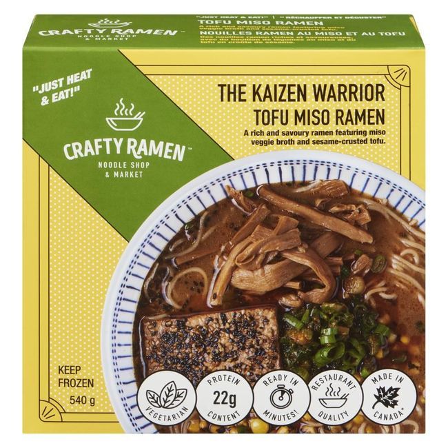 Crafty Ramen Tofu Miso Ramen, 540 G -- 12 Per Case