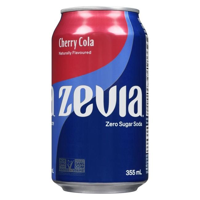 Zevia Soda Cherry Cola Sans Sucre, 355 Ml -- 24 Par Caisse