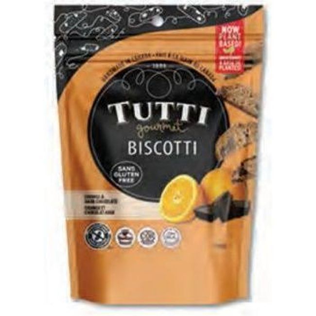 Tutti Gourmet Gluten Free Orange And Dark Chocolate Biscotti, 180 G -- 8 Per Case