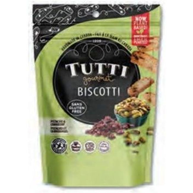 Tutti Gourmet Gluten-free Pistachio Cranberry And Anise Biscotti, 300 G -- 8 Per Case