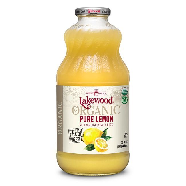 Lakewood Organic Pure Lemon Juice, 946 Ml -- 6 Per Case