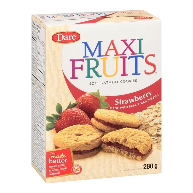 Maxi Fruit Strawberry Cookie, 280 G -- 12 Per Case