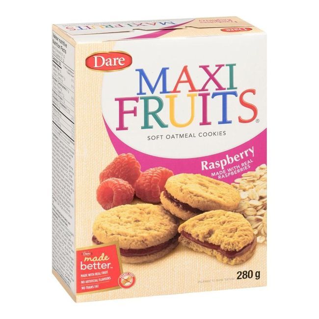 Maxi Fruit Raspberry Cookie, 280 G -- 12 Per Case