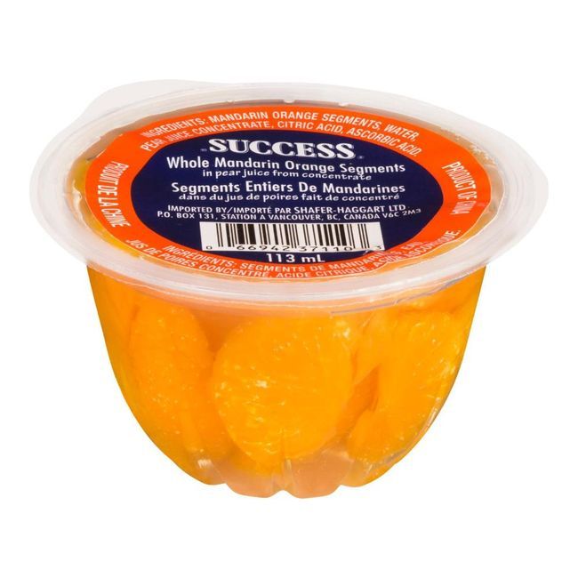 Success Mandarin Orange In Pear Juice, 113 G -- 24 Per Case