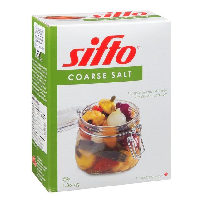 Sifto Pickling Coarse Salt, 1.36 Kg -- 12 Per Case