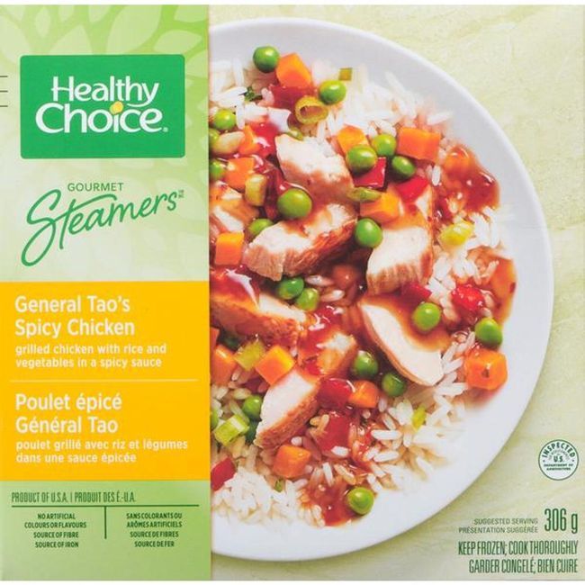 Healthy Choice Poulet Épicé Du Général Tao Gourmet Steamers, 306 G -- 8 Par Caisse