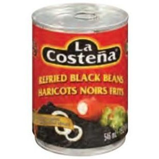 La Costena Haricots Noirs Frits, 546 Ml -- 12 Par Boîte