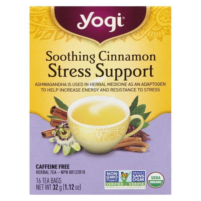 Yogi Tea Soutien Apaisant Contre Le Stress À La Cannelle, 16 Count -- 6 Par Boîte