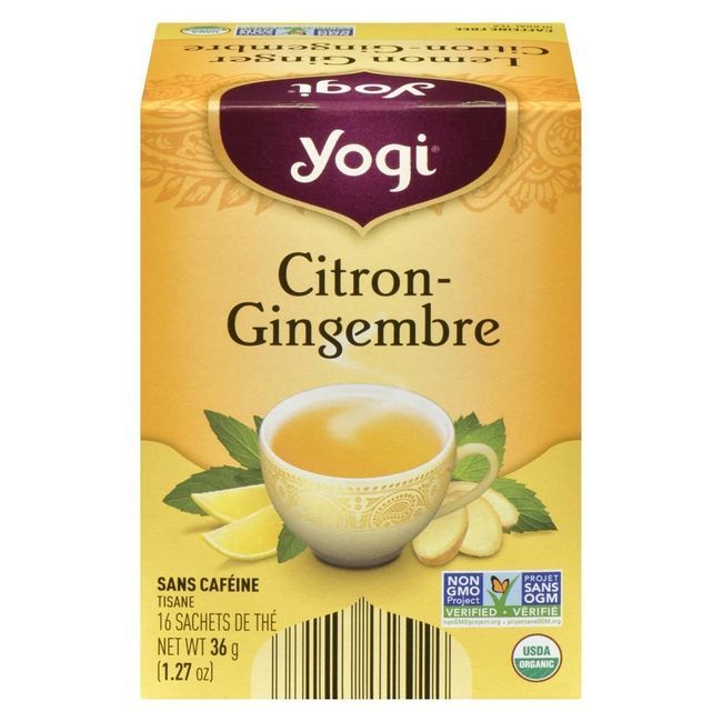 Yogi Tea Citron Gingembre, 16 Count -- 6 Par Boîte
