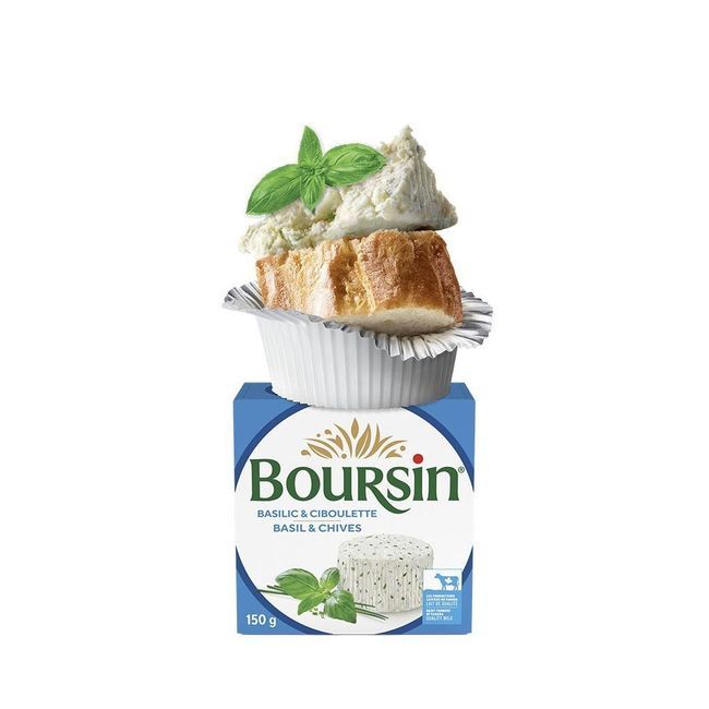 Boursin Fromage Basilic Et Ciboulette, 150 G -- 6 Par Boîte