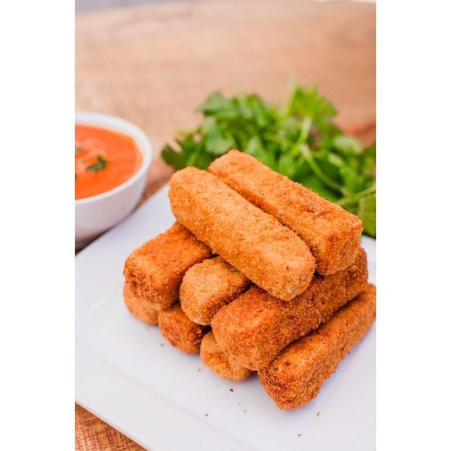 Saatvik Cuisine Spice And Coconut Milk Breaded Marinated Tofu Stick, 3.5 Kg