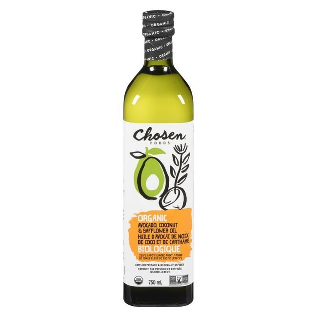 Chosen Foods Organic Avocado Coconut And Safflower Oil, 750 Ml -- 4 Per Case
