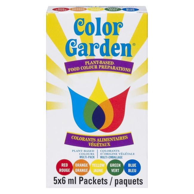 Color Garden Natural Food Colour - Multi Pack, 30 Ml -- 12 Per Case