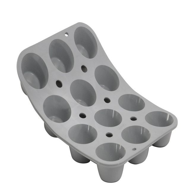 De Buyer Elastomoule Pomponnettes Round Special Muffin Mold, 8.3 X 7 In