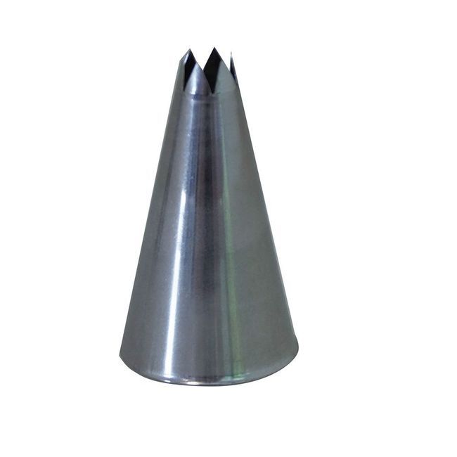 De Buyer Stainless Steel Star Nozzle, 0.8 In