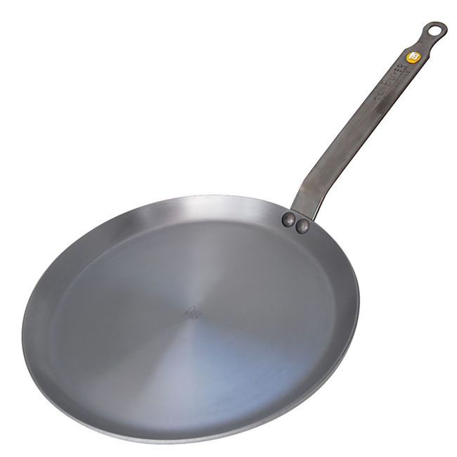 De Buyer Poêle À Crêpes Ronde En Acier Mineral B Element, 11,8 Po