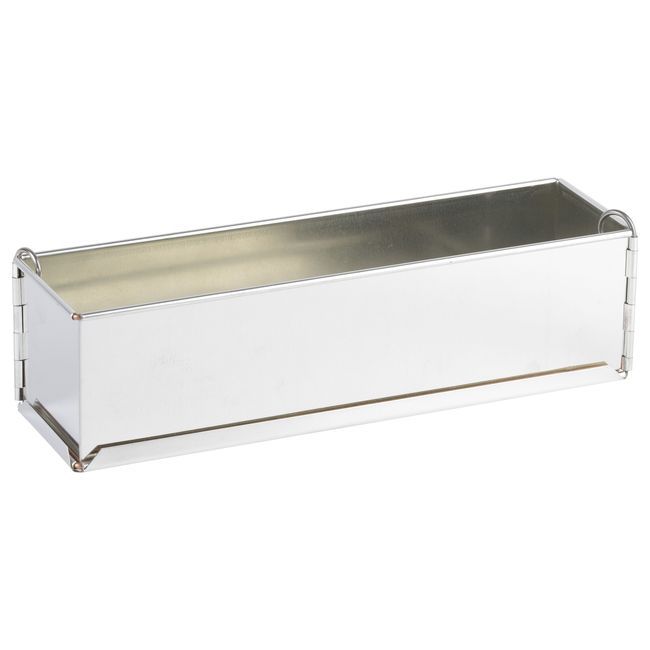 Gobel Tin Plate Springform Long Pate Pan With Removable Bottom, 12 In X 3 In X 3 In