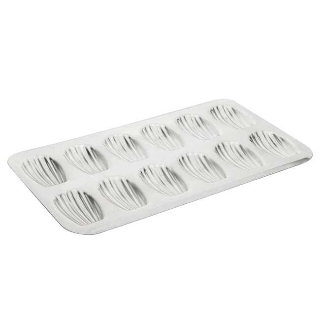 Gobel Tinned Stamped Madeleine Sheet, 15.5 X 8.6 In
