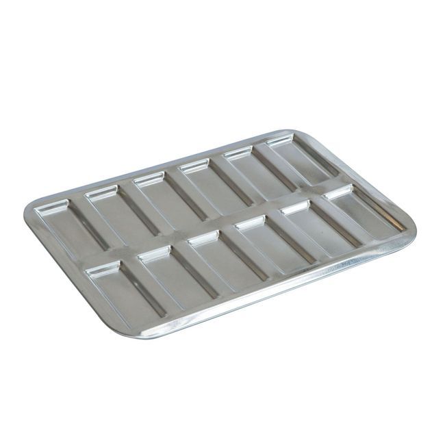 Gobel Tin Plate Mini Financiers Or Biscuits Reims Baking Sheet, 3 In Length X 1.5 In Width X 0.3 In Height Cavity