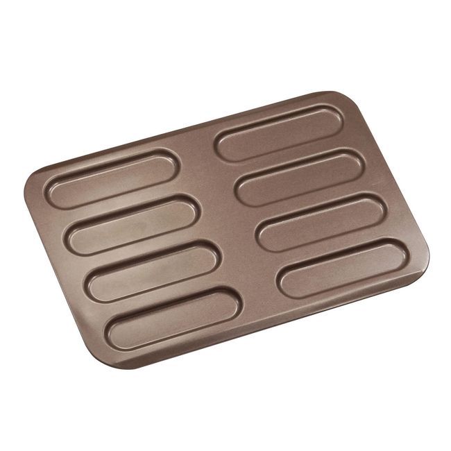Gobel Eclair 8 Cavities Baking Sheet, 12.4 X 9 X 0.2 In