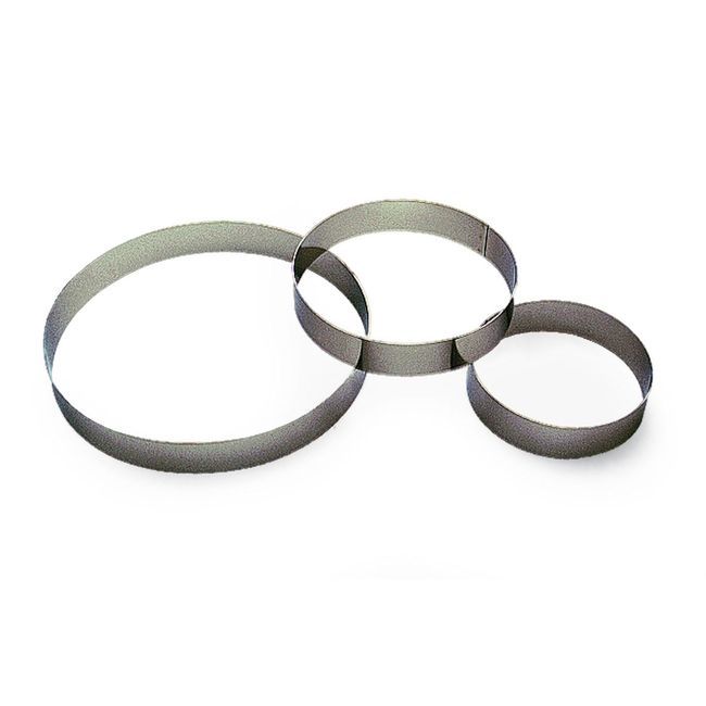 Gobel Stainless Steel Custard Ring, 8.7 In Diameter X 1.4 In Cavity