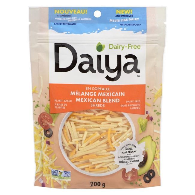 Daiya Mélange De 4 Fromages Mexicains Râpés Pour Planche À Découper, 200 G -- 12 Par Boîte