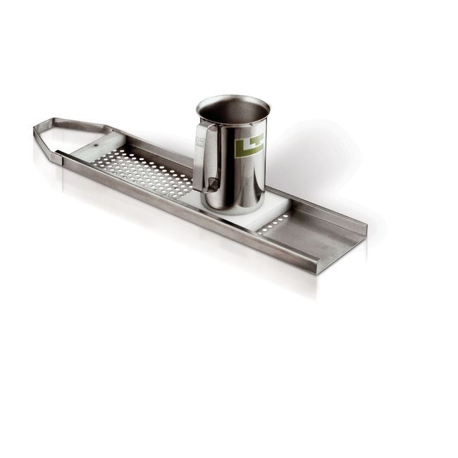 Louis Tellier Stainless Steel Professional Spatzle Sieve, 26 In Length X 5.5 In Width X 7.5 In Height