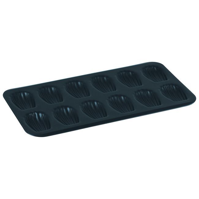 Gobel Madeleine Obsidian 12 Cavity Baking Sheet With Rolled Edges, 15.5 X 8 X 0.7 In