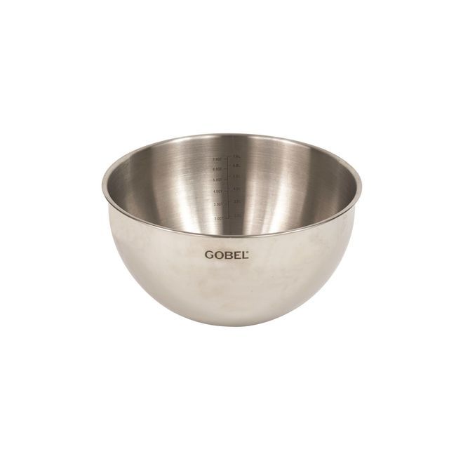 Gobel Stainless Steel Round Bottom Mixing Bowl, 11.81 In Diameter X 6.88 In Height