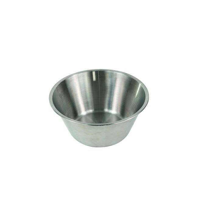 Gobel Stainless Steel Flat Bottom Bowl, 6.29 In Diameter X 3.34 In Height
