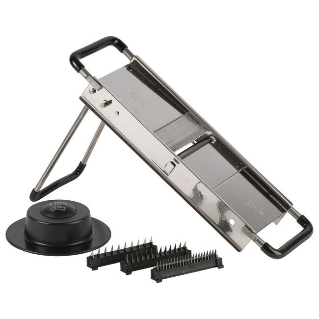Browne Chef Mandolin Slicer With 4 Blade And Stand, 16.5 X 5.5 X 3 In