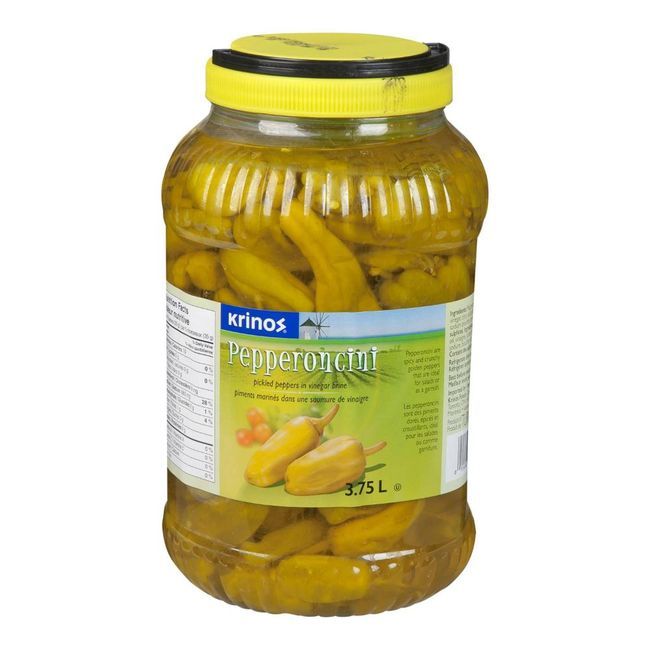 Krinos Pepperoncini Piclkled Pepper In Vinegar, 3.75 L -- 4 Per Case