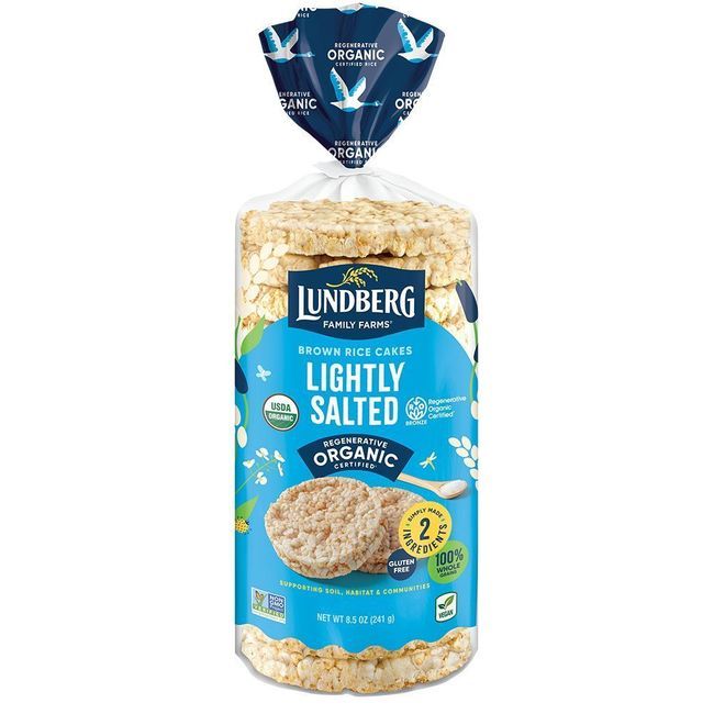 Lundberg Organic Salted Brown Rice Cakes -- 6 Per Case