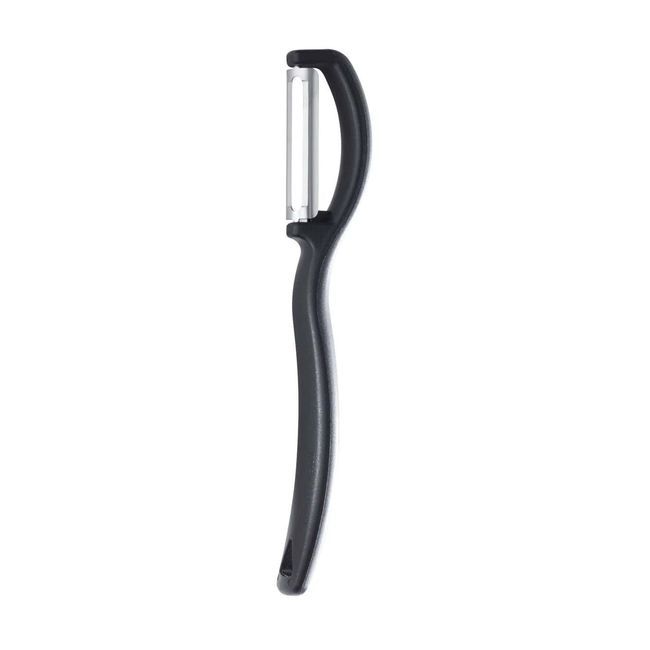 Triangle Stainless Steel Straight Blade Black Swivel Vertical Peeler, 2.5 Cm Width X 18 Cm Length X 3 Cm Height