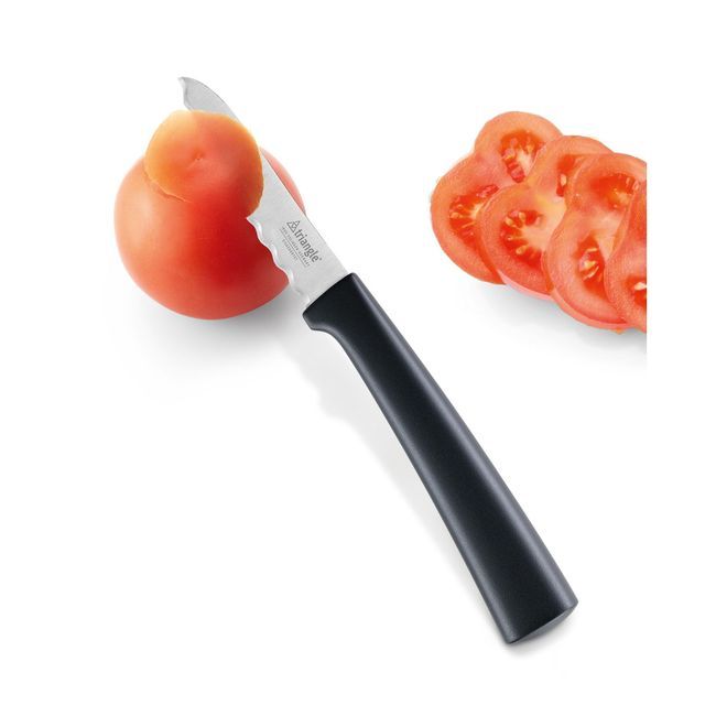 Triangle Stainless Steel Waved Serrated Tomato Knife, 3.93 In