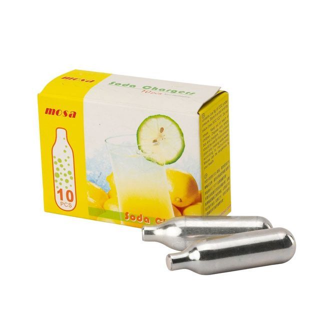 Mosa Chargeurs De Siphon Co2 Pour Soda, 10 Unités