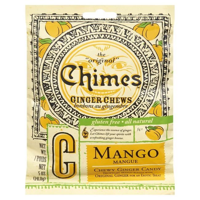 Chimes Bonbons À La Mangue Et Au Gingembre, 141,8 G -- 80 Par Boîte