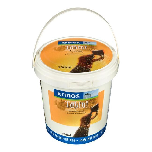 Krinos Tahini De Sésame Moulu - Seau, 750 Ml -- 6 Par Boîte