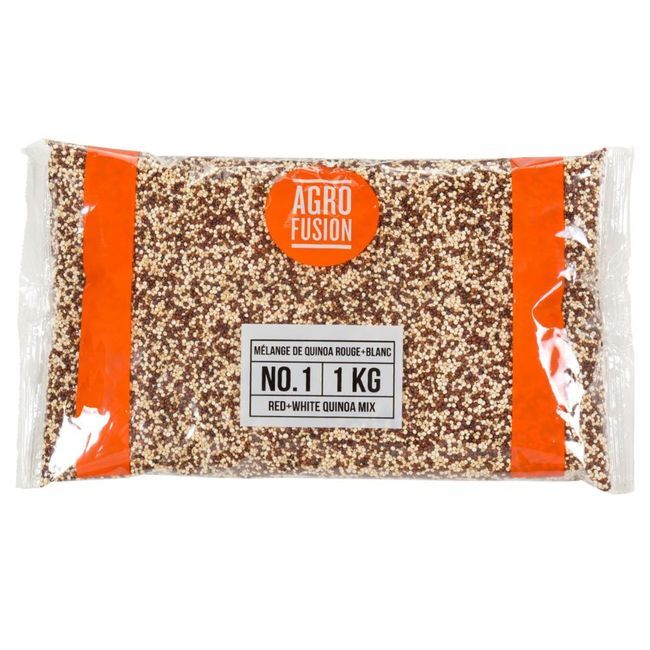 Agrofusion Allergen Free White And Red Quinoa Mix, 1 Kg -- 6 Per Case