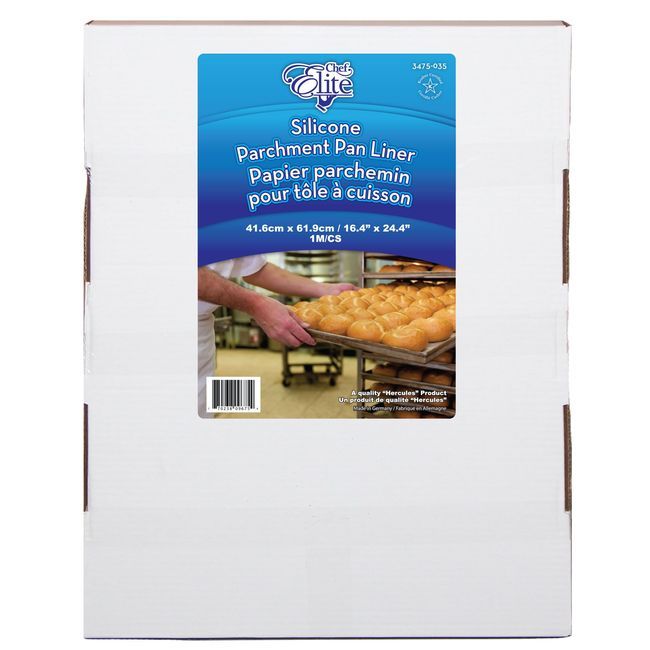 Chef Elite 41gsm Silicone Parchment Pan Liner, 16.4 X 24.4 In -- 1000 Per Case