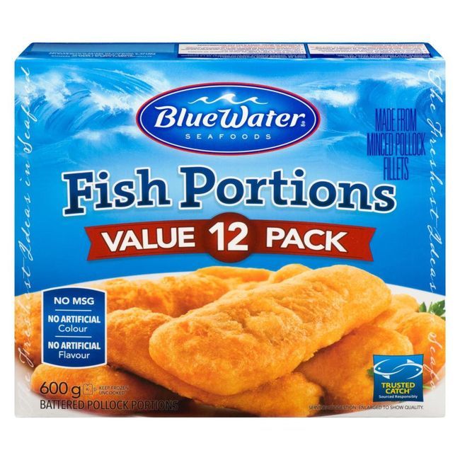 Blue Water Battered Pollock Portions, 600 G -- 8 Per Case